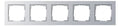 GIRA 021525 Abdeckrahmen 5fach E2 Farbe Alu