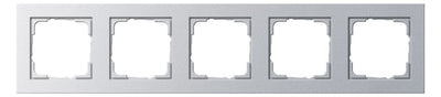 GIRA 021525 Abdeckrahmen 5fach E2 Farbe Alu