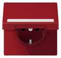 Jung LS1520BFNAKLRT SCHUKO-Steckdose m.Schriftfeld u.Klappdeckel rot