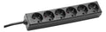 Bachmann 381.141S SELLY 6xSchuko schwarz Strom 1,5m