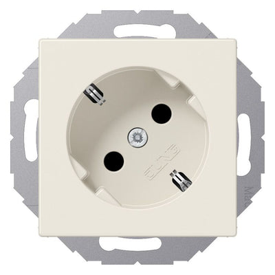 Jung A520-45N SCHUKO Steckdose 45° o.Kralle Serie AS weiß