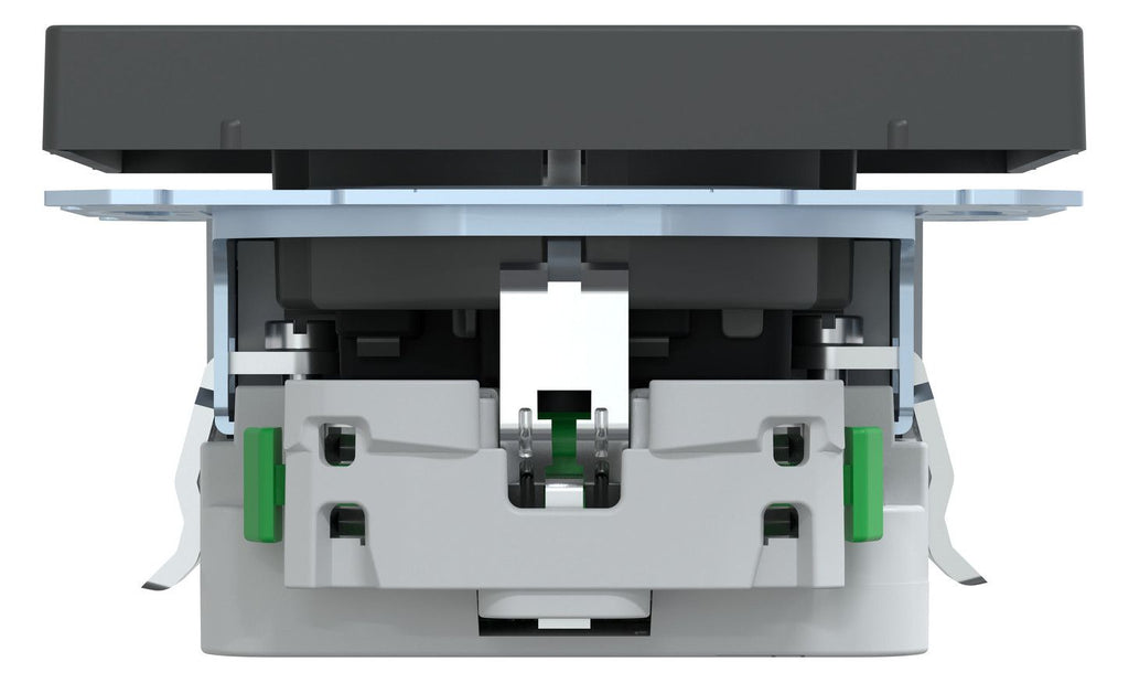 Mert MEG 2366-6034 Schuko-Steckdose m.USB Ladegerät Anthrazit