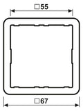 Jung CD4AR Adapterrahmen z.Integration d.Tastsensormodule in CD