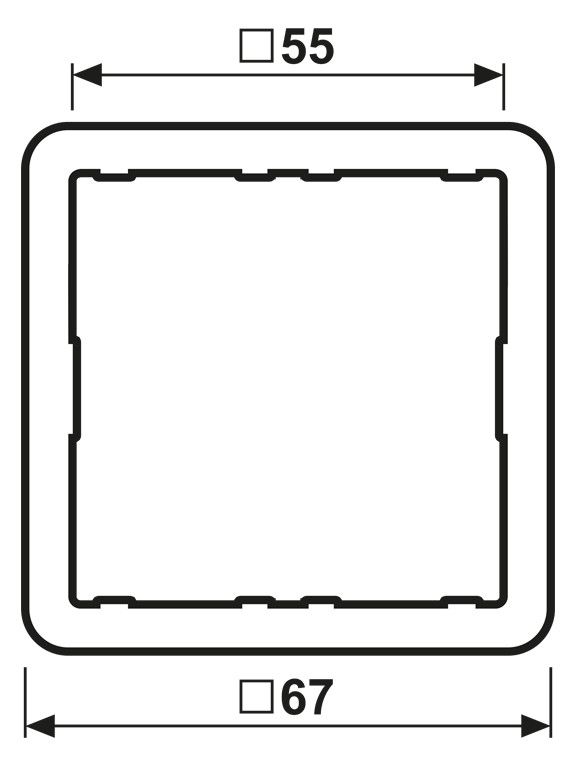Jung CD4AR Adapterrahmen z.Integration d.Tastsensormodule in CD