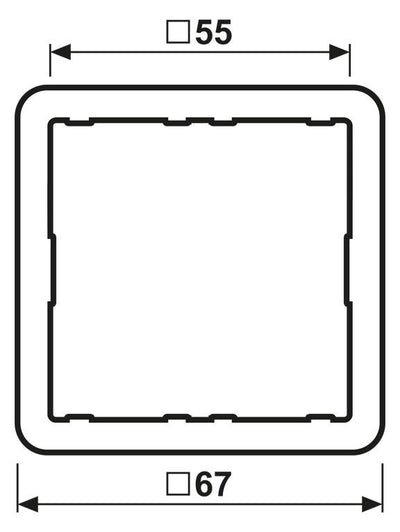 Jung CD4AR Adapterrahmen z.Integration d.Tastsensormodule in CD
