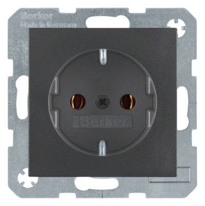 Berker 47431606 Steckdose SCHUKO B.3/B.7 anthrazit matt