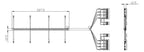 Siemens 3KC9830-6 f.3KC8 Spannungs- versorgungskabel unterseitig 4p f.1600A