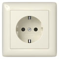 GIRA 444001 SCHUKO-Steckdose Vollplatte Standard 55 Cremeweiß glänzend