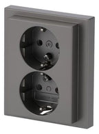 BJ 202 EUJB-866 SCHUKO® Doppelsteckdose volle Abdeckung EBS
