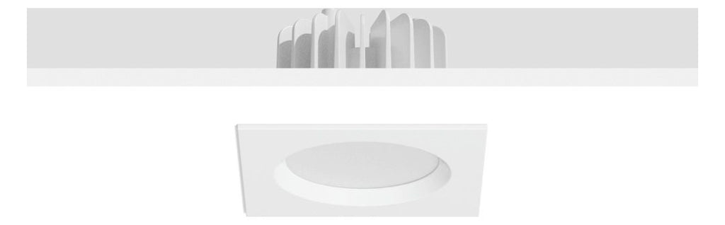 RZB 901435.002 Einbaudownlight LED 13,1W-3000K 130x130x83,107° 570lm