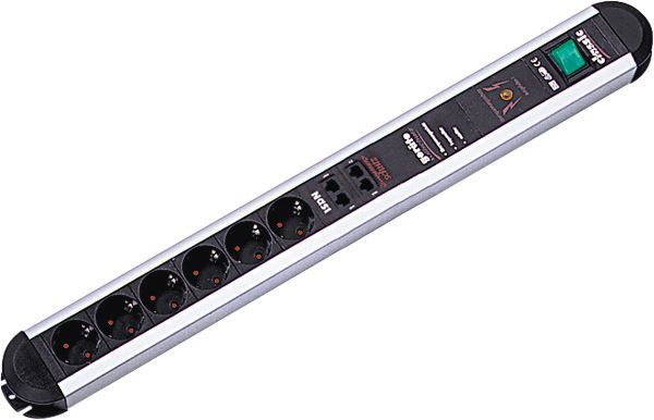 Bachmann 331.074 PRIMO 6xSchuko ISDN GVS 1xSchalter Strom 1,75m Schuko