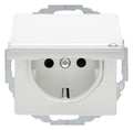 Berker 47466089 Steckdose SCHUKO+Klappd. u.B-feld Q.1/Q.3 polarweiß samt