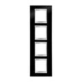 GEWISS GW16229TN Abdeckrahmen LUX International 2+2+2+2M vert. Tonerschw.