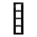 GEWISS GW16229TN Abdeckrahmen LUX International 2+2+2+2M vert. Tonerschw.