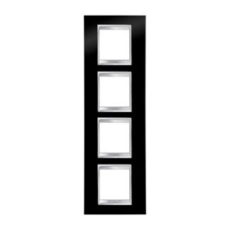 GEWISS GW16229TN Abdeckrahmen LUX International 2+2+2+2M vert. Tonerschw.