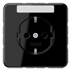 Jung CD1520NASW SCHUKO Steckdose Schriftfeld schwarz