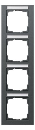 GIRA 111423 Abdeckrahmen 4fach senkrecht BSF E2 Anthrazit