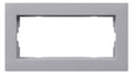 GIRA 1002255 Abdeckrahmen 2f o.Mittelst. flach E2 Farbe Alu