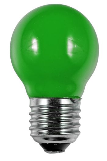 S&H 38215 LED Tropfenform Filament 45x75mm E27 220-240V 1W 8Lm grün 360°