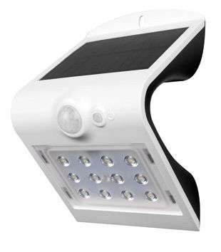 S&H 88965 LED-Solar-Wandleuchte 145x96x79mm 220Lm 3000K >80° IP65
