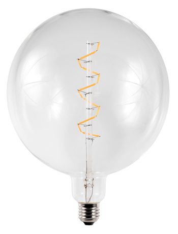 S&H 38305 LED Globe Filament Flex axial 200x262mm E27 6W 470Lm 2500K 360° klar
