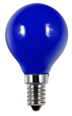 S&H 36765 LED Tropfenform Filament 45x75mm E14 220-240V 1W 5Lm blau 360°