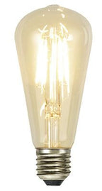 S&H 35071 LED-Rustikaform Filament 58x137mm E27 230VAC 1,5W/821 140Lm klar
