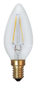 S&H 35505 LED Kerzenform Filament 35x95mm E14 220-240VAC 2W/821 120Lm