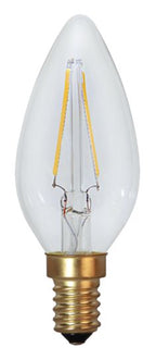 S&H 35505 LED Kerzenform Filament 35x95mm E14 220-240VAC 2W/821 120Lm