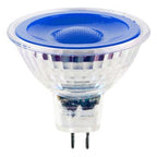 S&H 38295 LED Reflektorlampe MR16 50x48mm GU5,3 12VAC/DC 5W 25Lm blau 38°