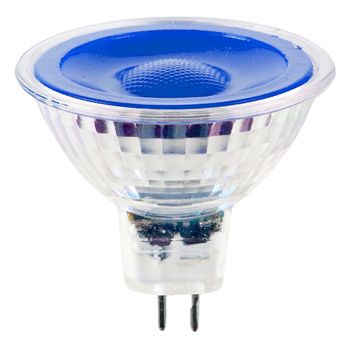 S&H 38295 LED Reflektorlampe MR16 50x48mm GU5,3 12VAC/DC 5W 25Lm blau 38°