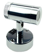 S&H 90052 LED Mini-Aufbau-Spot 57,5x80mm dimmbar 10-16VDC 2,5W 90Lm 3000K Chrom
