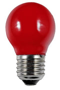 S&H 38213 LED Tropfenform Filament 45x75mm E27 220-240V 1W 12Lm rot 360°