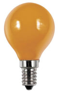 S&H 36764 LED Tropfenform Filament 45x75mm E14 220-240V 1W 40Lm orange 360°