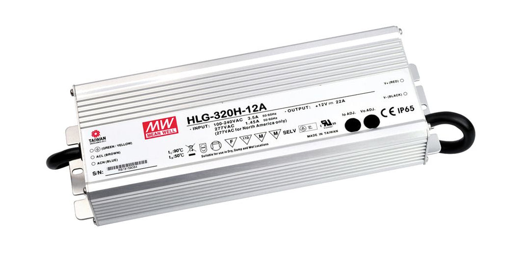 S&H 54995 LED-Trafo 252x90x43,8mm dimmbar 12VDC max.264W IP67 HLG-320H-12B