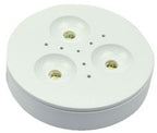 S&H 90072 LED-Aufbaustrahler Ø68mm 12V/DC 3,6W 200Lm 3000K 125° weiß
