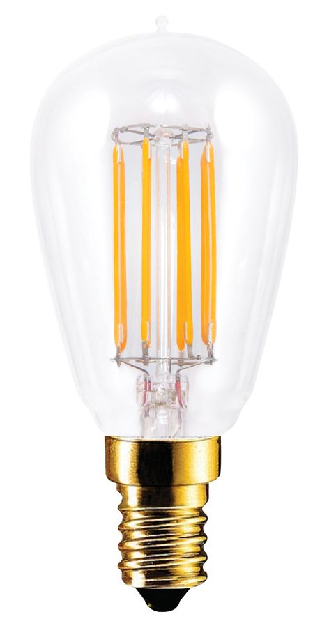 S&H 33964 LED-Sonderformat Filament 45x100mm E14 230VAC 3W 2200K klar