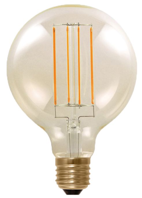 S&H 36553 LED-Globeform Filament 95x140mm dimmbar E27 230VAC 5W/919 340Lm