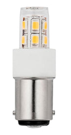 S&H 35642 LED-Röhrenform 13SMD 17x47mm Ba15d 10-30VAC/DC 2W/827 190Lm 360°