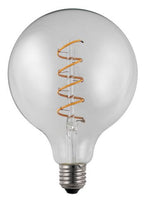 S&H 38143 LED Globe Filament Flex Axial 125x180mm E27 230V 4,5W 190Lm 2200K klar