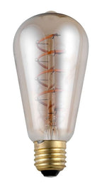 S&H 38153 LED Rustika Filament Flex Axial 64x140mm E27 230V 4,5W 140Lm 2200K