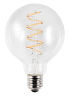 S&H 38163 LED Globe Filament Flex Axial 95x135mm E27 230V 4,5W 190Lm 2200K klar
