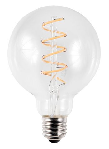 S&H 38163 LED Globe Filament Flex Axial 95x135mm E27 230V 4,5W 190Lm 2200K klar