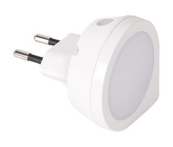 S&H 90902 LED-Nachtlicht f.Steckdose 0,4W warmtweiß m.Dämmerungssensor