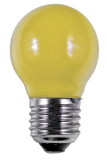 S&H 38217 LED Tropfenform Filament 45x75mm E27 220-240V 1W 60Lm gelb 360°