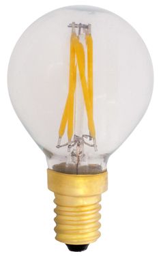 S&H 38647 LED-Tropfenform Filament 45x70mm E14 4W 360Lm 2700K 300° klar