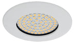 S&H 90067 LED-Downlight 68SMD Ø75mm EBØ58mm 230VAC 3,5W 310Lm 3000K 100° ws