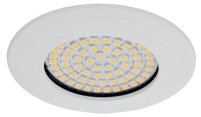 S&H 90067 LED-Downlight 68SMD Ø75mm EBØ58mm 230VAC 3,5W 310Lm 3000K 100° ws