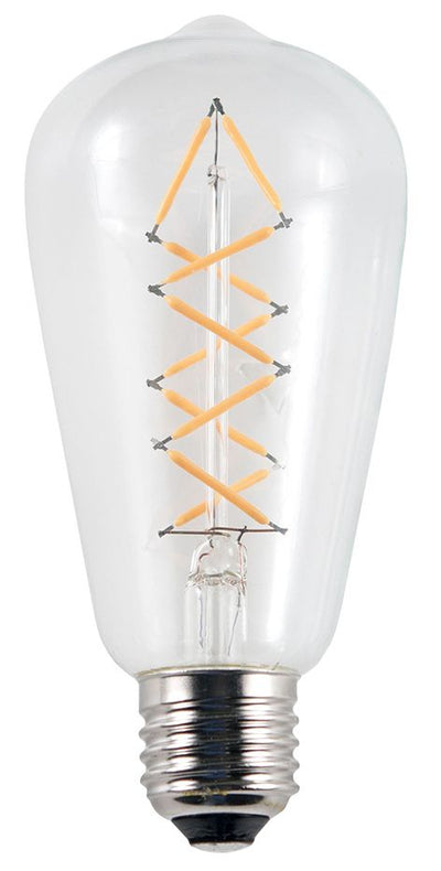 S&H 36699 LED-Rustika Filament 64x140mm dimmbar E27 230V 5W/922 400Lm 2200K Deco