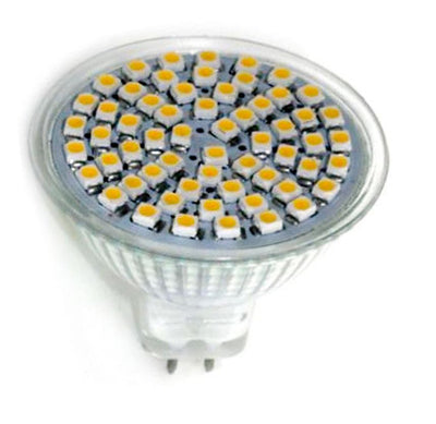 S&H 34824 LED MR16 30SMD(3629) Ø50mm Alu-Gehäuse GU5,3 12VAC/DC 4,5W 385Lm